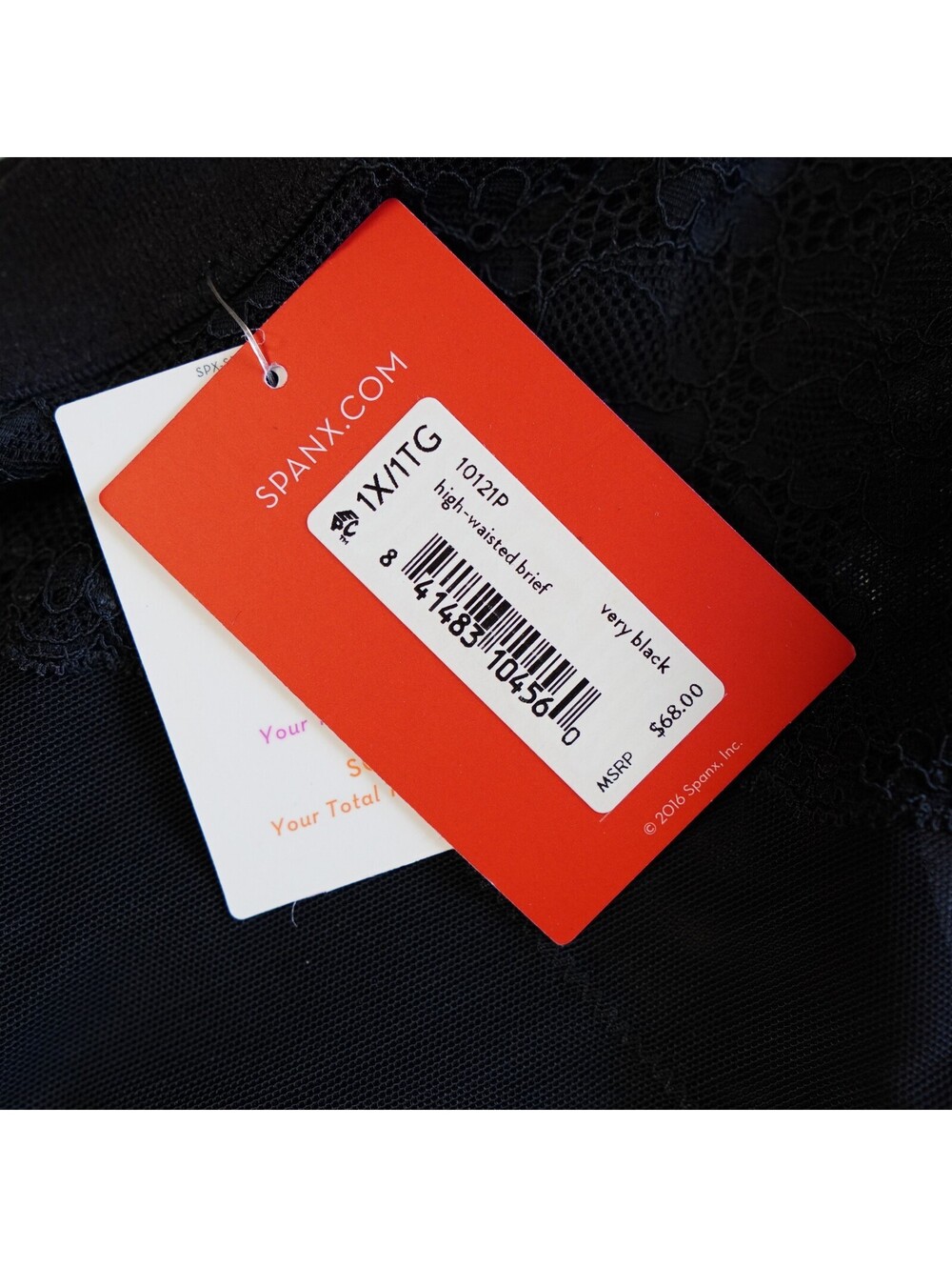 SPANX Spotlight On Lace High Waist Shapewear Mesh Control Black 1XL NWT - Picture 2 of 6